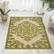 Homeroots 3 x 4 ft. Green Medallion Indoor & Outdoor Area Rug 384736 - alternate 5